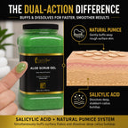 FootSpa salon pedicure scrub gel texture and consistency close up