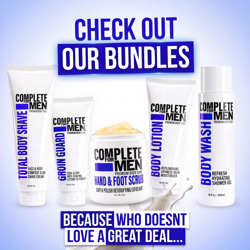 Complete For Men product packaging showing net weight and brand logo