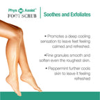 Texture of PhysAssist Foot Scrub showing apricot seed powder