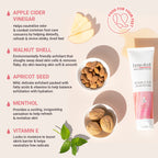 Benefeet foot scrub tube showing product branding and details