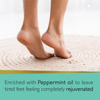 Side profile of Revitale Peppermint and Pumice Foot Scrub soap bar