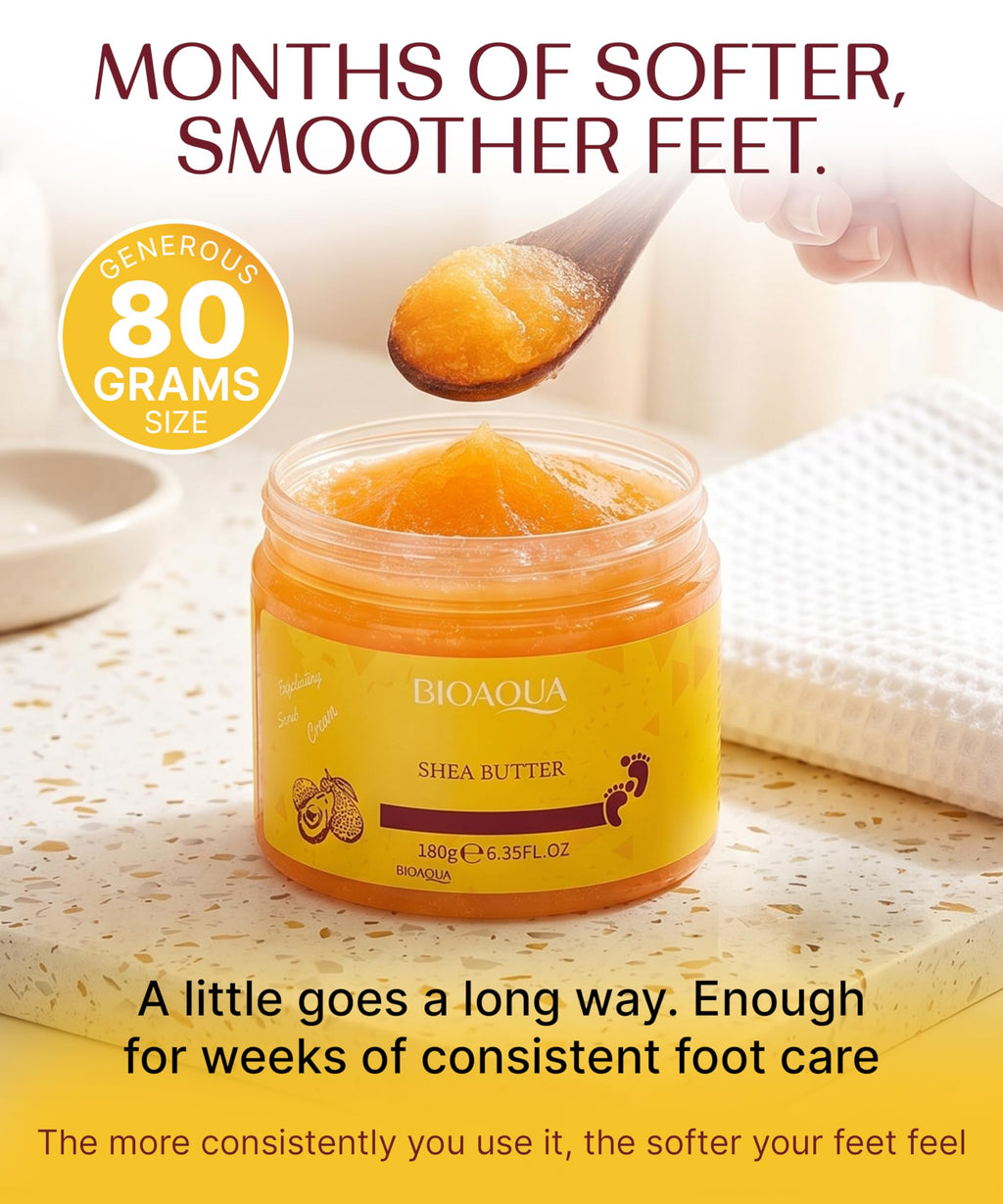Bioaqua moisturizing foot cream ready for home spa use
