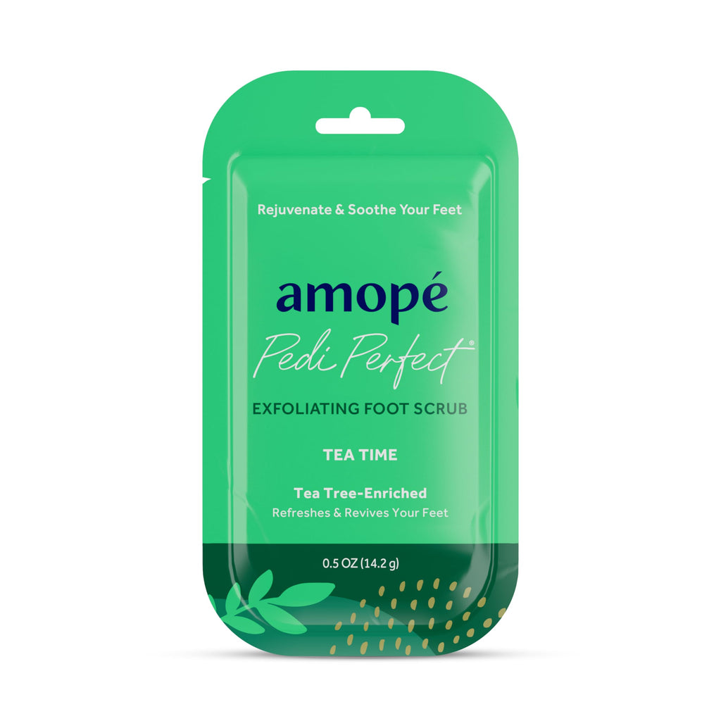 Complete collection of Amopé foot wellness items displayed together