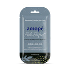 Packaging details and ingredient highlights on the Amope gift set box