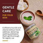 OKAY Peppermint Foot Scrub lifestyle application on feet