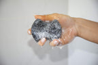 Spongeables foot buffer showing textured heel scrubbing side